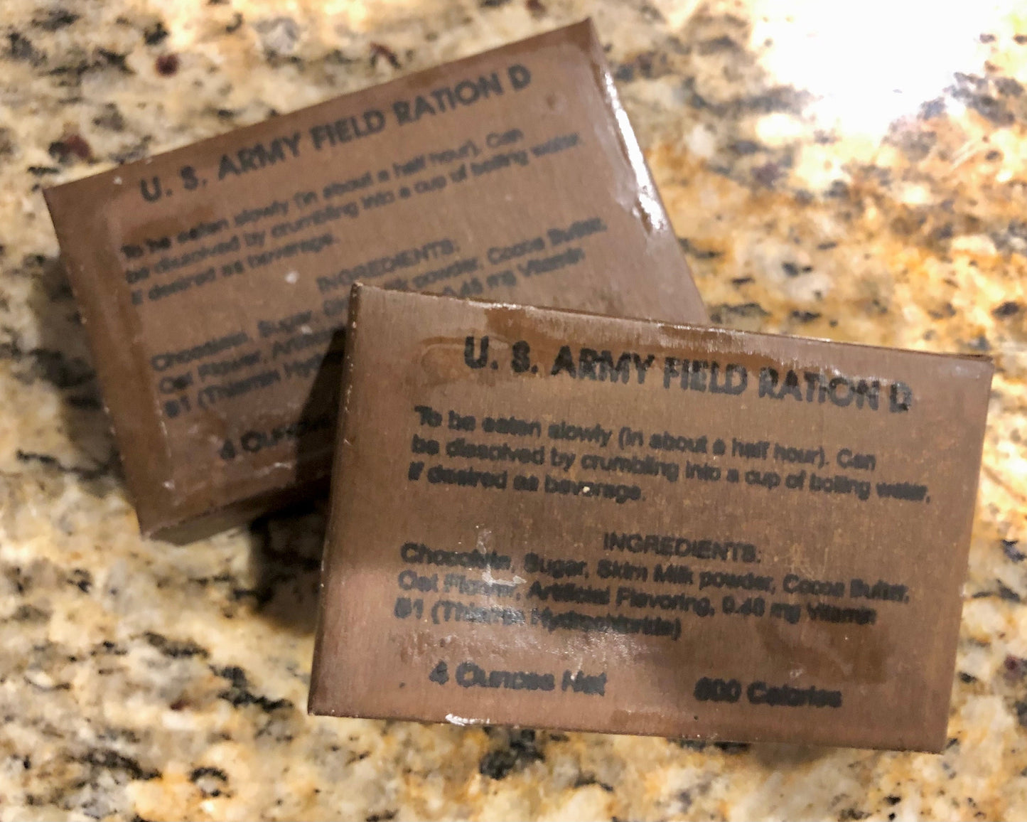 WWII US Army - D Ration - Complete and Ready to Eat