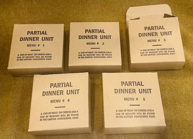WWII US Army Partial Dinner Unit - PDU 10-in-1 Ration