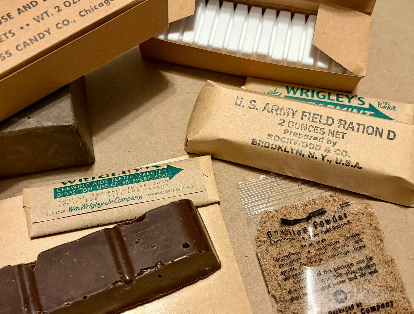 WWII U.S. Army Bail-Out Ration and D Ration (1942-1945)