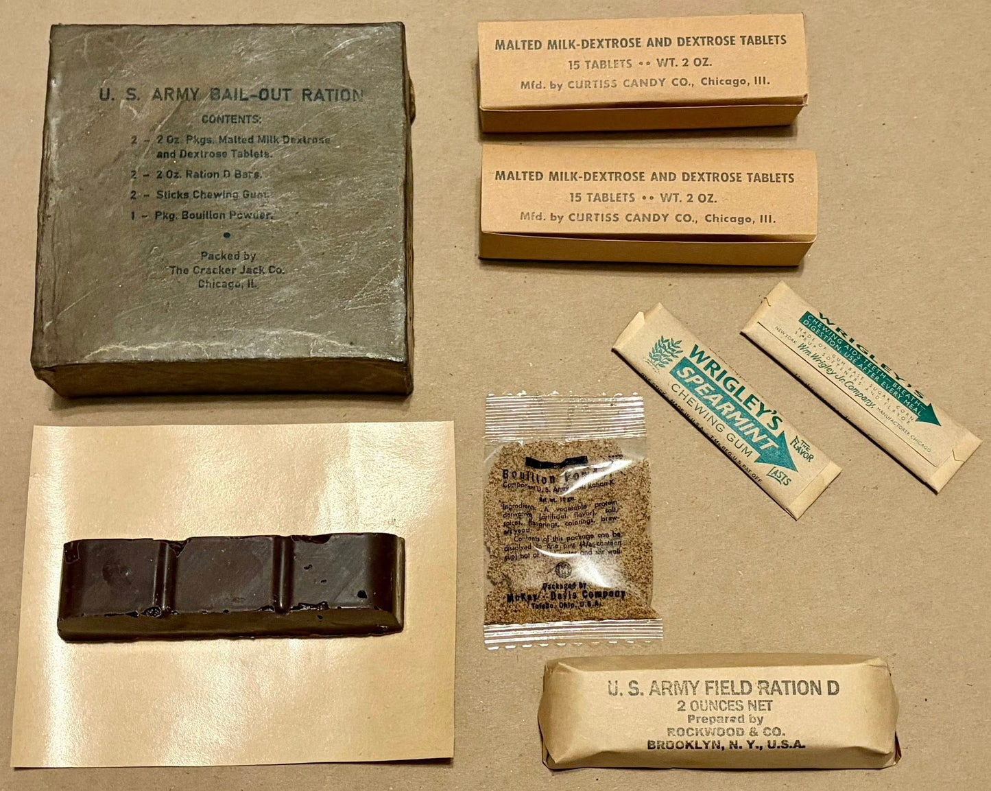 U.S. Army 1942 Bail-Out Ration
