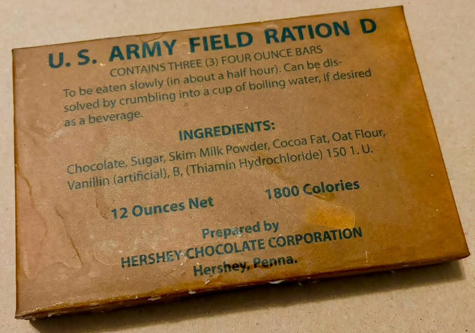 WWII U.S. Army Bail-Out Ration and D Ration (1942-1945)