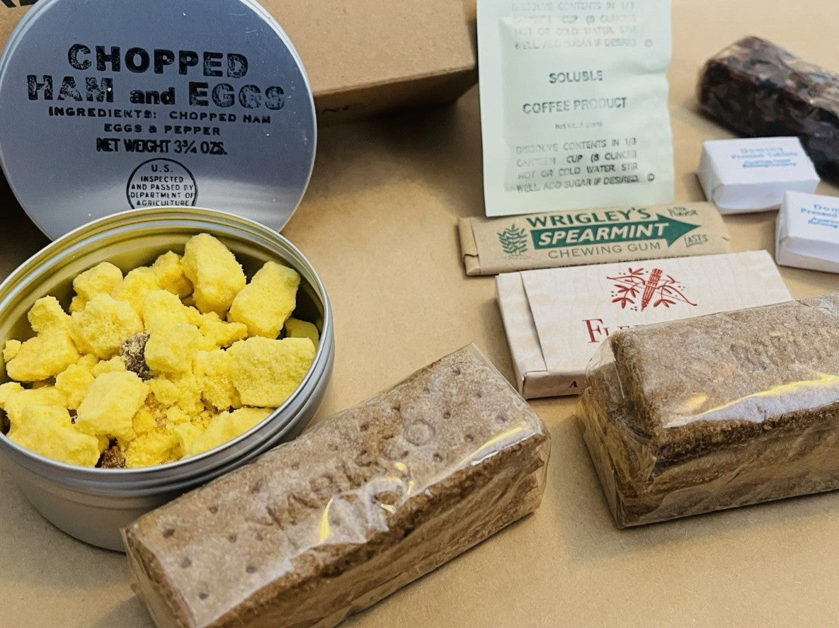 WWII US Army - K Ration - Early War Type - Complete and Ready to Eat