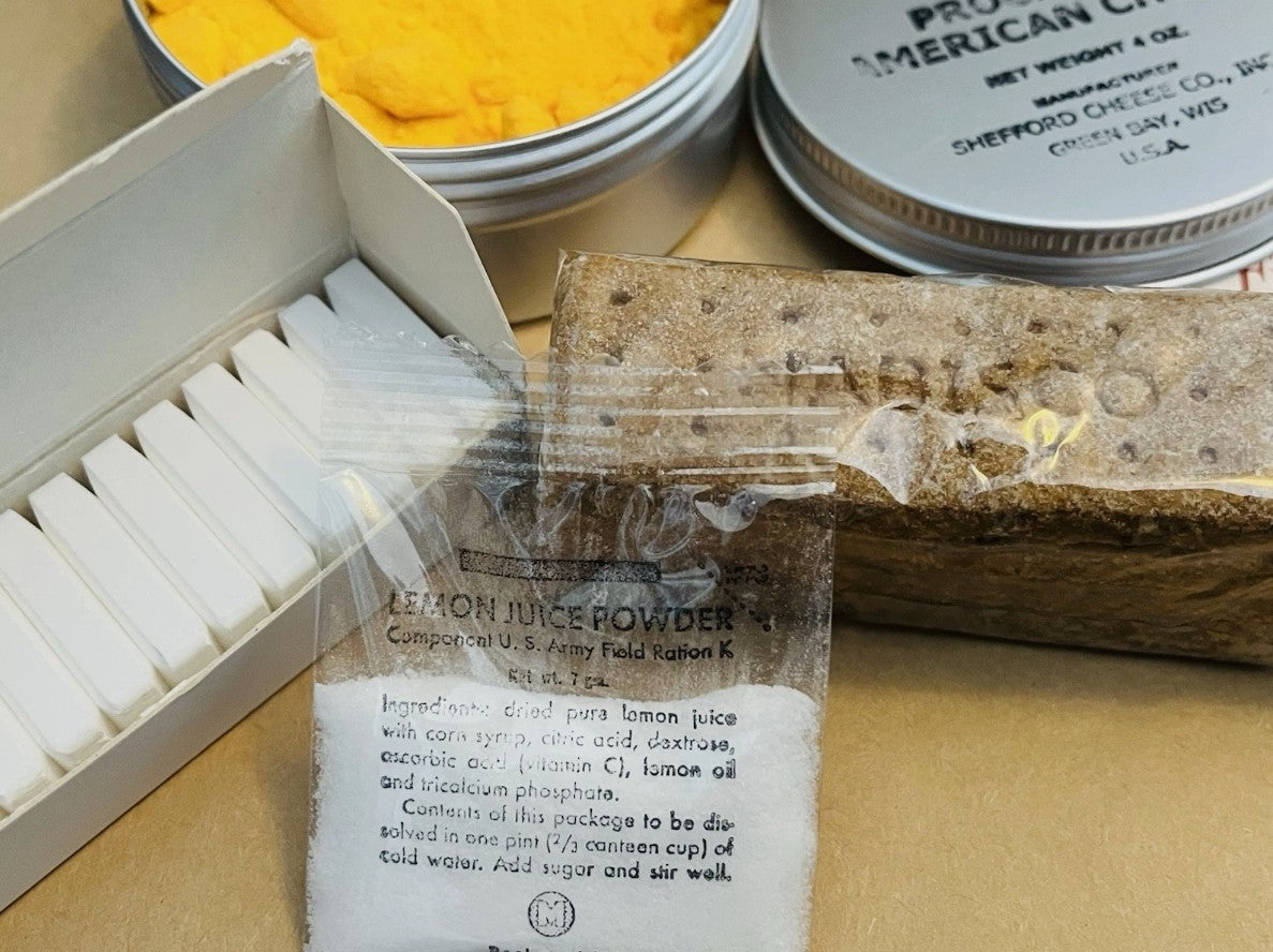 WWII US Army - K Ration - Early War Type - Complete and Ready to Eat