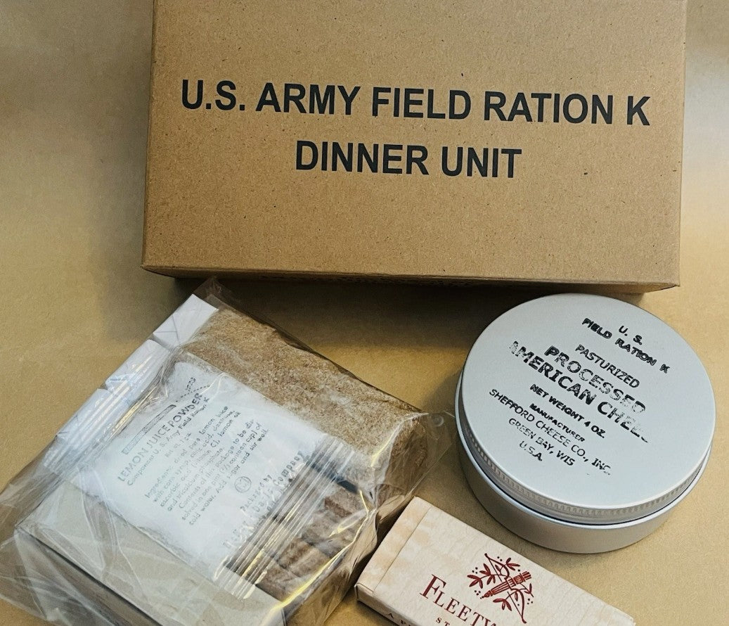 WWII US Army - K Ration - Early War Type - Complete and Ready to Eat
