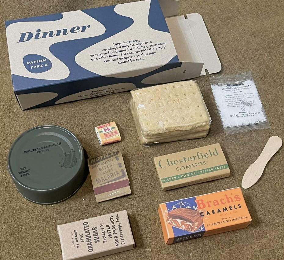 WWII US Army Late War Morale K Ration and Edible Contents – Hero Rations