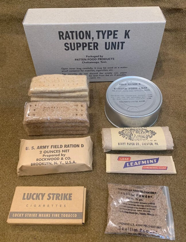 WWII US Army Mid War K Ration and Contents - Complete and Edible – Hero ...