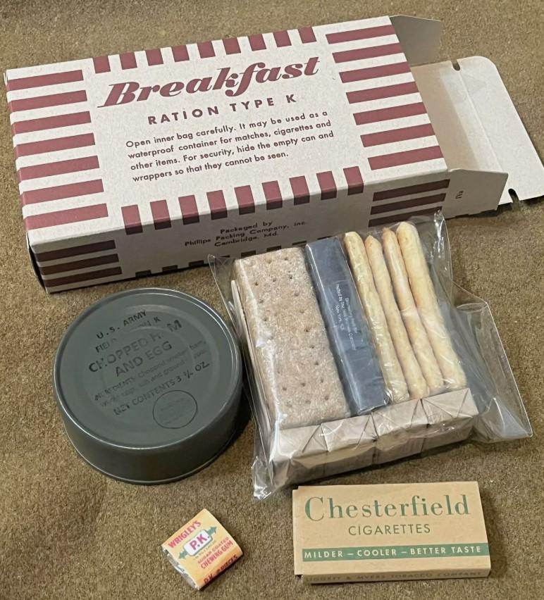 WWII US Army Late War Morale K Ration and Edible Contents – Hero Rations
