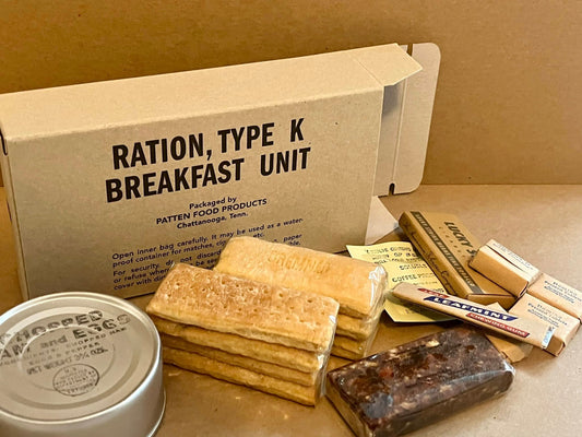 WWII US Army - K Ration - Mid War Type -  Complete and Ready to Eat