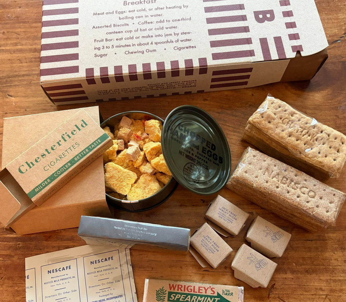 WWII U.S. Army Late War (Morale) K Ration (Fall 1944-1945)