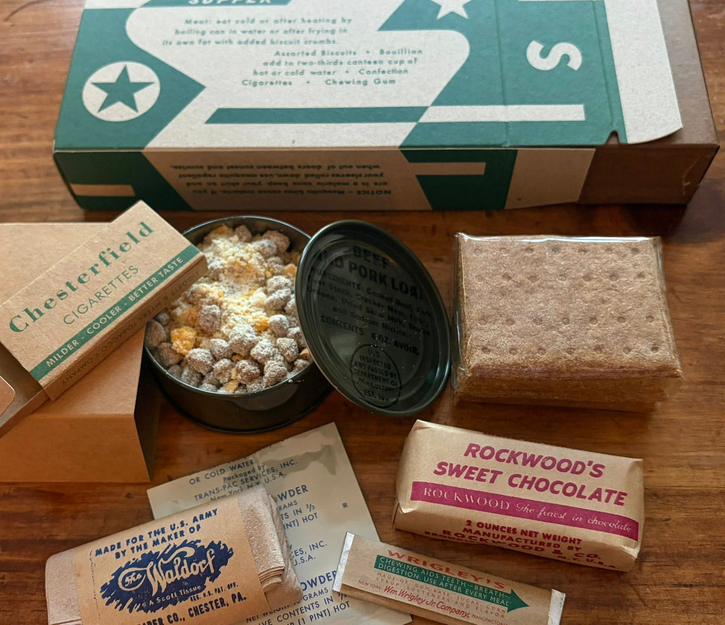 WWII U.S. Army Late War (Morale) K Ration (Fall 1944-1945)