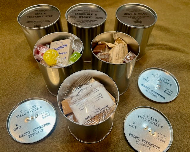 WWII US Army - C Ration - Early War Type - Both B and M Unit Complete ...