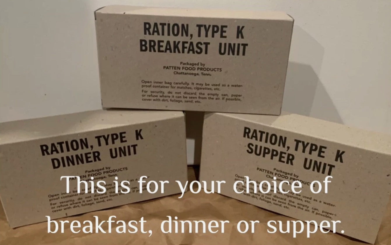 WWII US Army - K Ration - Mid War Type - Complete and Ready to Eat ...