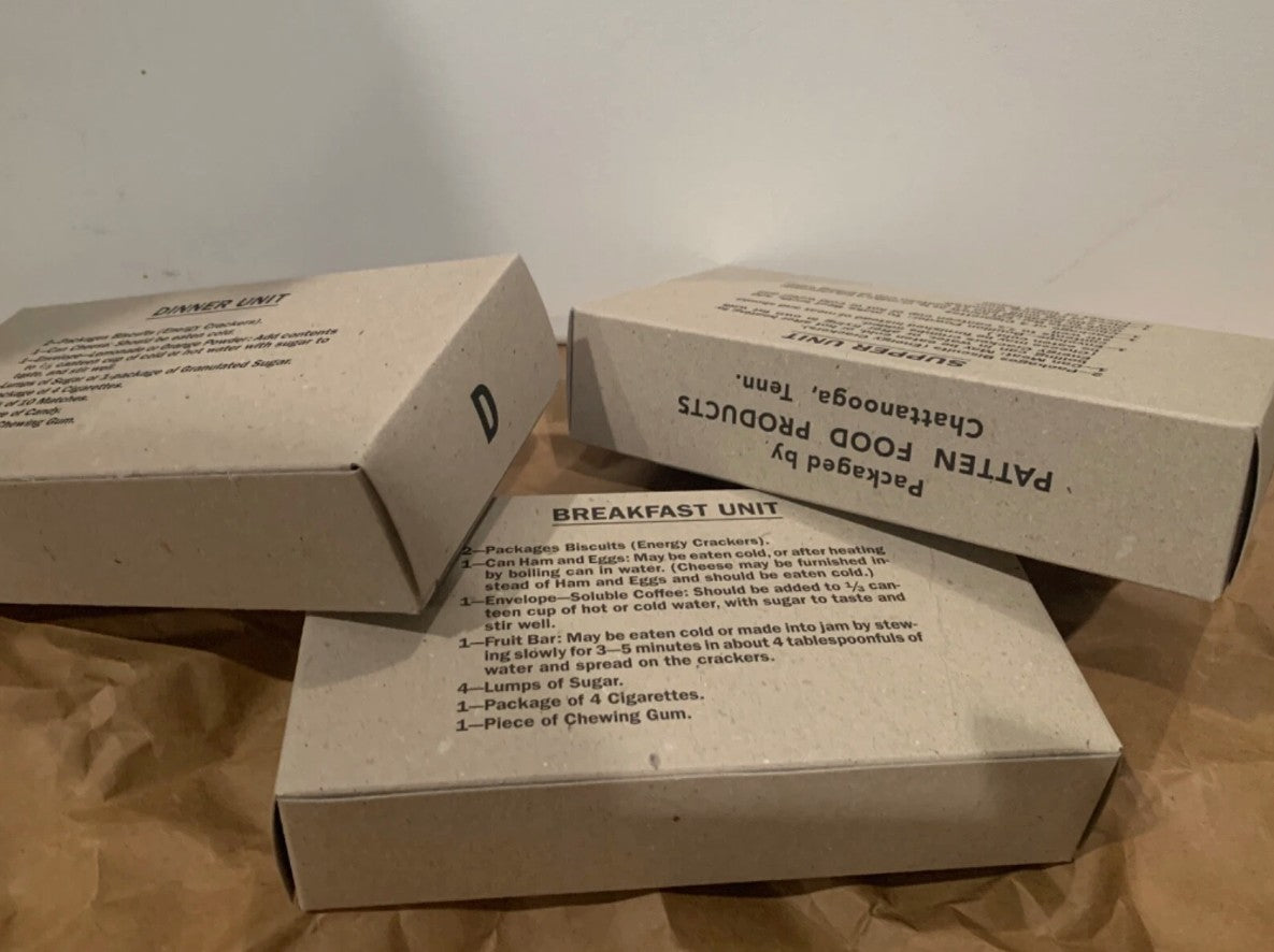 WWII US Army Mid War K Ration and Contents - Complete and Edible