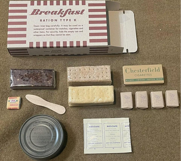 WWII US Army Late War Morale K Ration and Edible Contents – Hero Rations